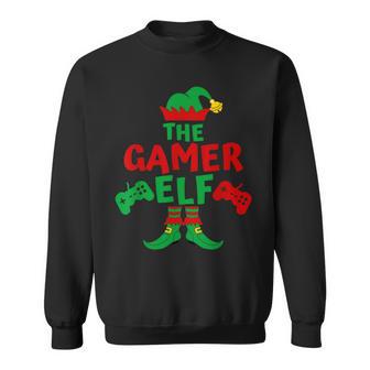 Gamer Elf Matching Family Christmas Party Pajamas Pjs Sweatshirt - Monsterry