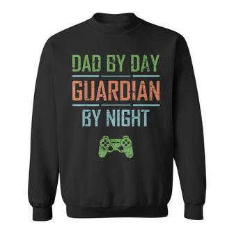 Gamer Husband Dad By Day Guardian By Night Video Gaming Sweatshirt | Mazezy
