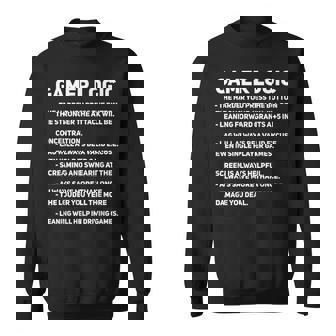 Gamer Logic Facts Video Gamer Birthday Gift Gamer Logic Sweatshirt | Mazezy