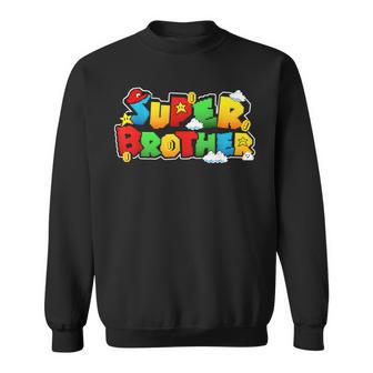 Gamer Super Brother Funny Gamer Gifts For Brother Sweatshirt | Mazezy