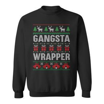 Gangsta Wrapper Ugly Sweater Christmas Sweatshirt | Mazezy