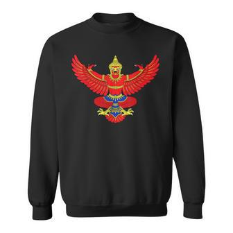Garuda Emblem Of Thailand Thai Buddha Sabaidee Sweatshirt | Mazezy CA