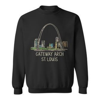 Gateway Arch St Louis T Sweatshirt | Mazezy