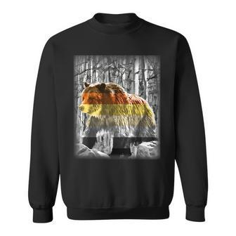 Gay Bear Pride Grizzly Among The Aspen Sweatshirt | Mazezy