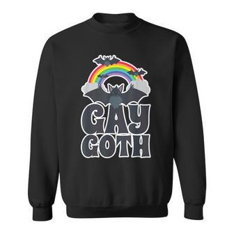 Gay Goth Lgbt Pride Funny Goth Pride Vampire Bat Sweatshirt | Mazezy