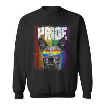 Gay Pride Australian Cattle Dog Lgbt Lgbtq Funny Sweatshirt | Mazezy
