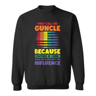 Gay Uncle Pride Guncle Sweatshirt - Seseable