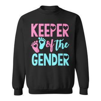 Gender Reveal Keeper Of The Gender T Gender Reveal Sweatshirt | Mazezy