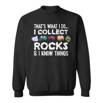 Geology Rock Collector Geologist Rock Hound Sweatshirt - Seseable