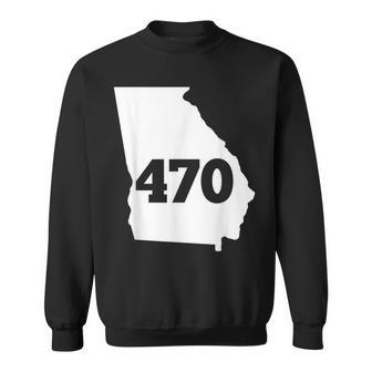 Georgia 470 Area Code Sweatshirt | Mazezy