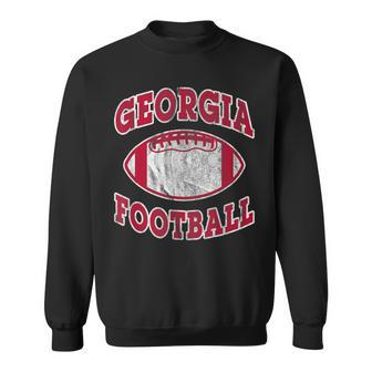 Georgia Football Vintage Distressed Sweatshirt | Mazezy UK