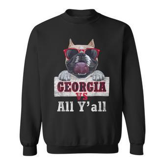 Georgia Vs All Yall | Funny Vintage Bulldog Sweatshirt | Mazezy