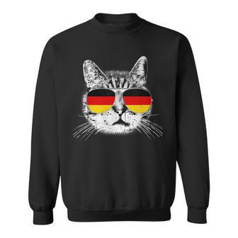 German Flag T Cat Heritage Pride Germany Oktoberfest Sweatshirt | Mazezy