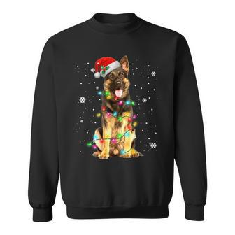 German Shepherd Dog Tree Christmas Sweater Xmas Dogs Sweatshirt | Mazezy