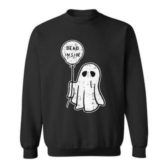 Ghost Dead Inside Halloween Costume Ghoul Spirit Sweatshirt - Monsterry