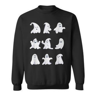 Ghost Halloween Spooky Spirit Scary Trick Or Treat Fear Ghost Halloween Sweatshirt | Mazezy