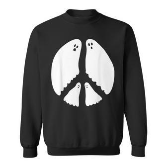 Ghost Peace Sign Sweatshirt | Mazezy UK
