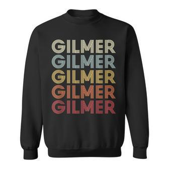 Gilmer Texas Gilmer Tx Retro Vintage Text Sweatshirt | Mazezy