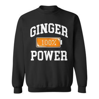 Ginger Power Full Charge Battery Costume Sweatshirt | Mazezy