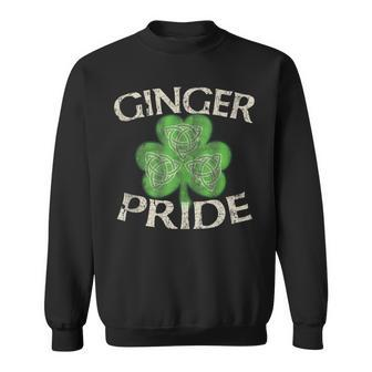 Ginger Pride Celtic St Patricks Day Lucky Irish Sweatshirt | Mazezy