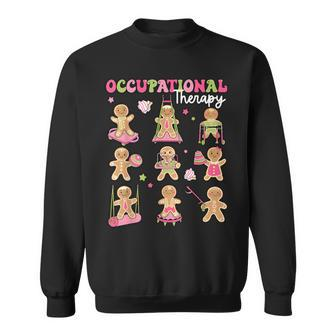 Gingerbread Occupational Therapy Ot Ota Therapist Christmas Sweatshirt - Thegiftio UK