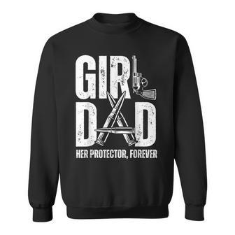 Girl Dad Her Solder Forever Proud Fathers Day Dad Of Girls Sweatshirt | Mazezy