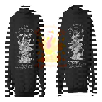 Give A Thanks With Grateful Heart Thanksgiving Day Turkey Sweatshirt - Monsterry