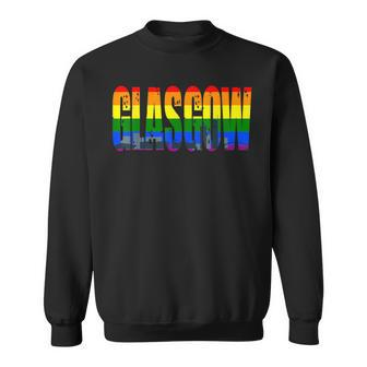 Glasgow Lgbt Flag Pride Support City Sweatshirt | Mazezy