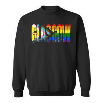 Glasgow Lgbti Flag Pride Support City Sweatshirt | Mazezy
