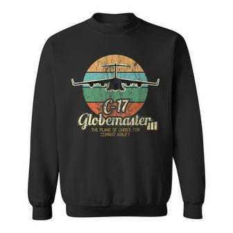 Globemaster Iii Vintage Sunset Combat Airlift Cargo Airplane Sweatshirt | Mazezy