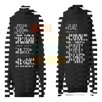 Gloria The Best Woman Myth Legend Funny Best Name Gloria Sweatshirt | Mazezy