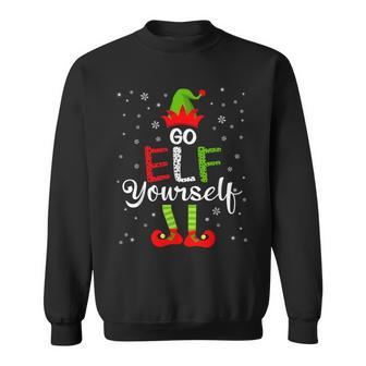 Go Elf Yourself Christmas Elf Matching Family Group Pajama Sweatshirt - Thegiftio UK