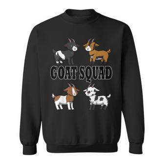 Goat Squad Ironic Saying Farm Animals Sweatshirt | Mazezy