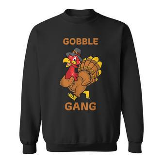 Gobble Gang Turkey Trot Thanksgiving Day Run Matching Sweatshirt | Mazezy