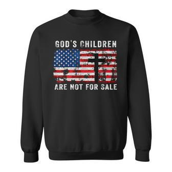 Gods Children Are Not For Sale American Flag Gods Children Sweatshirt | Mazezy AU