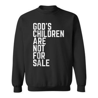 Gods Children Are Not For Sale Jesus Christian America Flag  Christian Gifts Sweatshirt