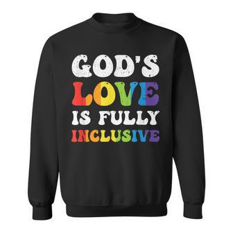 God's Love Is Fully Inclusive Lgbt Quotes Gender Equality Sweatshirt | Mazezy