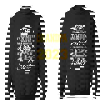 Gold Proud Grandpa Of A Class Of 2023 Graduate Sweatshirt | Mazezy