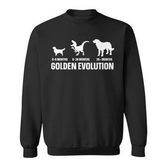 Golden Evolution Quote For A Golden Retriever Owner Sweatshirt | Mazezy
