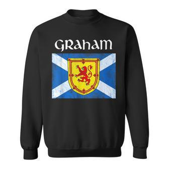 Graham Scottish Clan Name Gift Scotland Flag Festival Graham Funny Gifts Sweatshirt | Mazezy