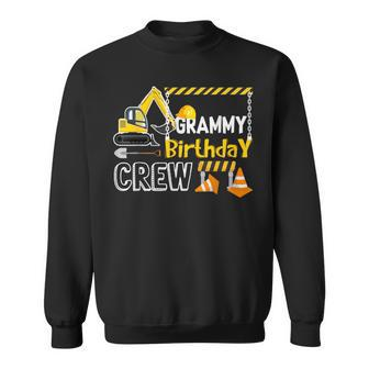 Grammy Birthday Crew Construction Birthday Sweatshirt | Mazezy