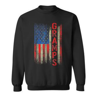 Gramps Gift America Flag Gift For Men Fathers Day Funny Sweatshirt | Mazezy