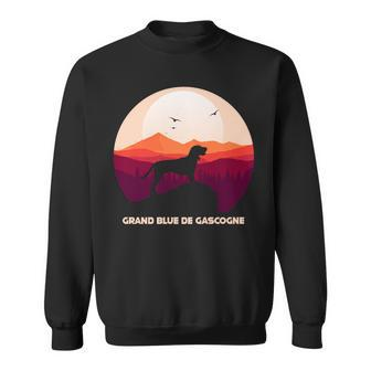 Grand Bleu De Gascogne Silhouette For Dog Lover Sweatshirt | Mazezy