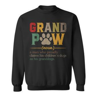 Grand Paw Grandpa Dog Dad Definition Pawpa Father’S Day Sweatshirt | Mazezy