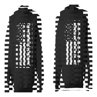 Grandpa American Flag Fathers Day Patriotic Usa 4Th Of July Gift For Mens Sweatshirt | Mazezy