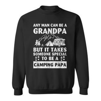 Grandpa Camp Lover Proud Camping Papa Fathers Day Gift Sweatshirt | Mazezy