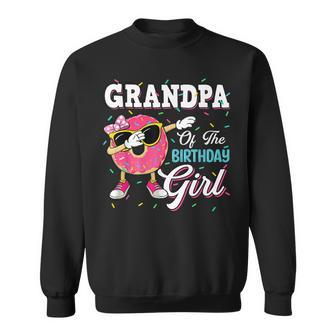 Grandpa Of The Birthday Girl Donut Matching Family Sweatshirt | Mazezy