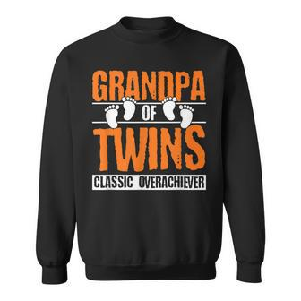 Grandpa Of Twins Fathers Day Gift For Mens Sweatshirt | Mazezy