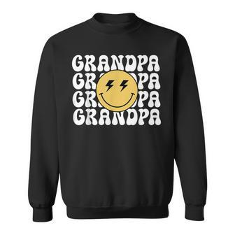 Grandpa One Happy Dude Birthday Theme Family Matching Sweatshirt - Monsterry DE