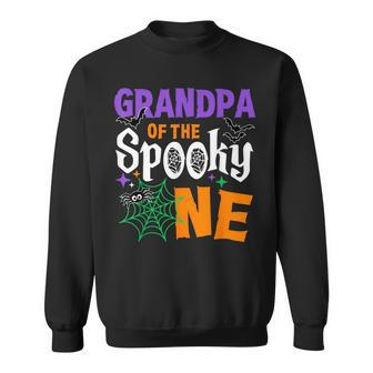 Grandpa Of The Spooky One Boy Halloween 1St Birthday Sweatshirt - Thegiftio UK
